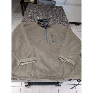 EDDIE BAUER Polartec Men's Size L Heather Brown 1/4 Zip Fleece Jacket Mexico